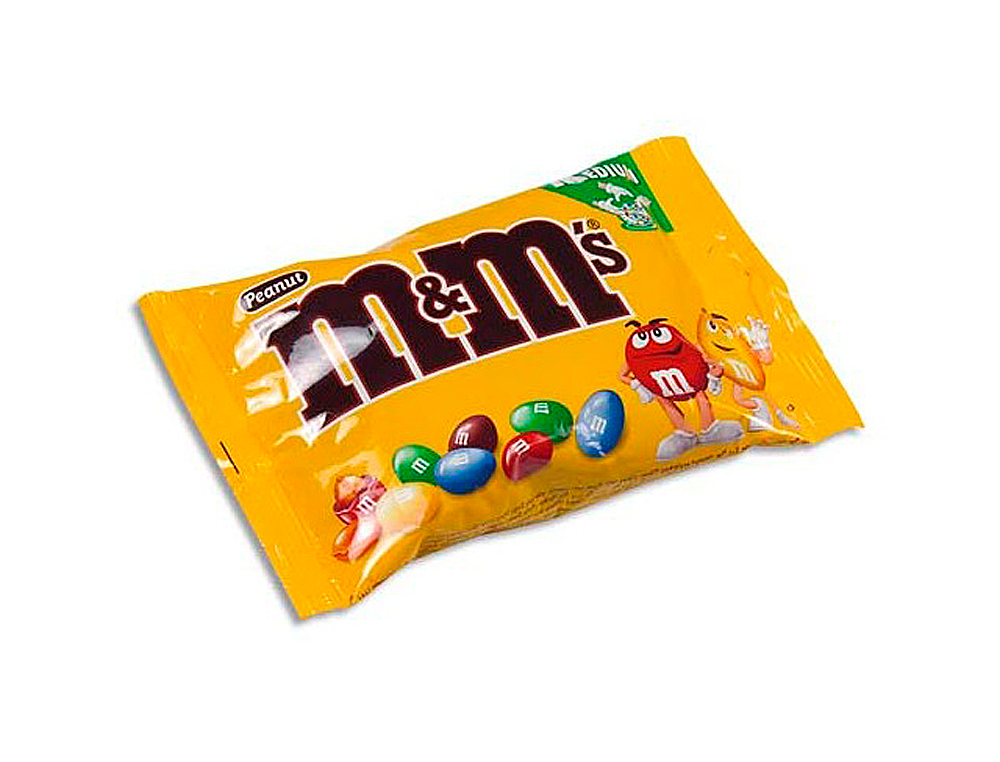 BARRE M&M'S CACAHUETES SACHET 45G