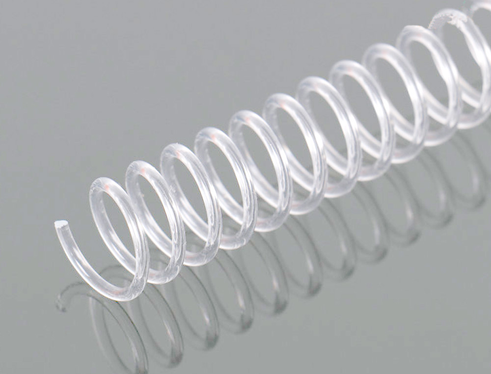 SPIRALE Q-CONNECT PLASTIQUE TRANSPARENT 32 5:1 120F CALIBRE 2MM DIAMÈTRE 16MM BOÎTE 100 UNITÉS