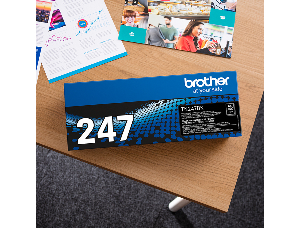 TONER BROTHER TN247BK DCP-L3510CDW/HL-L3270CDW/MFC-L3710CW NOIR 3000 PAG