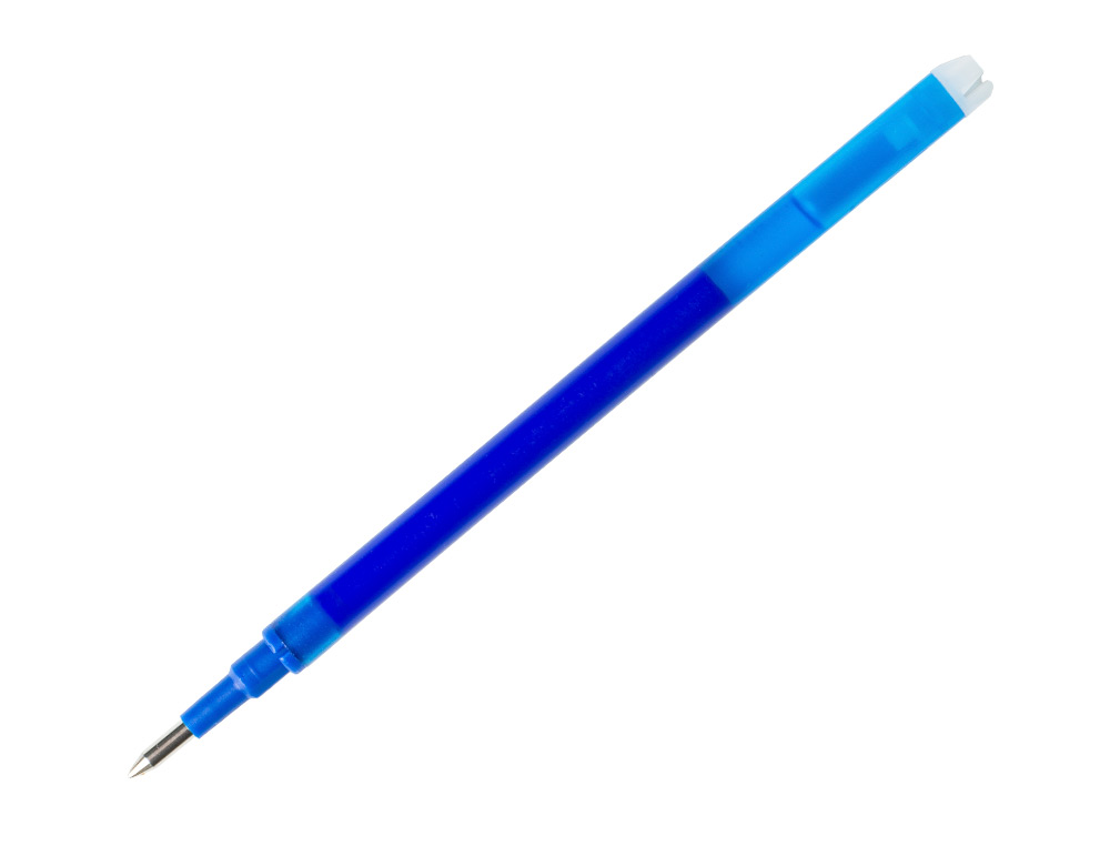 RECHARGE ROLLER Q-CONNECT ENCRE EFFACABLE COULEUR BLEU SET DE 3U
