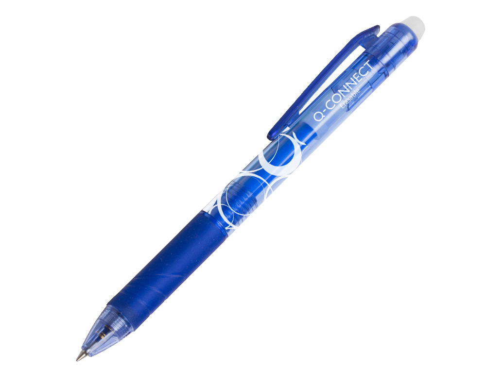 RECHARGE ROLLER Q-CONNECT ENCRE EFFACABLE COULEUR BLEU SET DE 3U