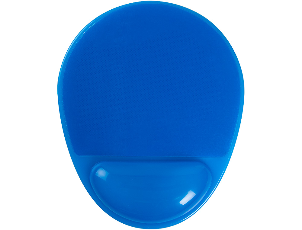 TAPIS SOURIS Q-CONNECT REPOSE-POIGNE GEL ET PVC GRAND CONFORT FACILEMENT NETTOYABLE COLORIS BLEU