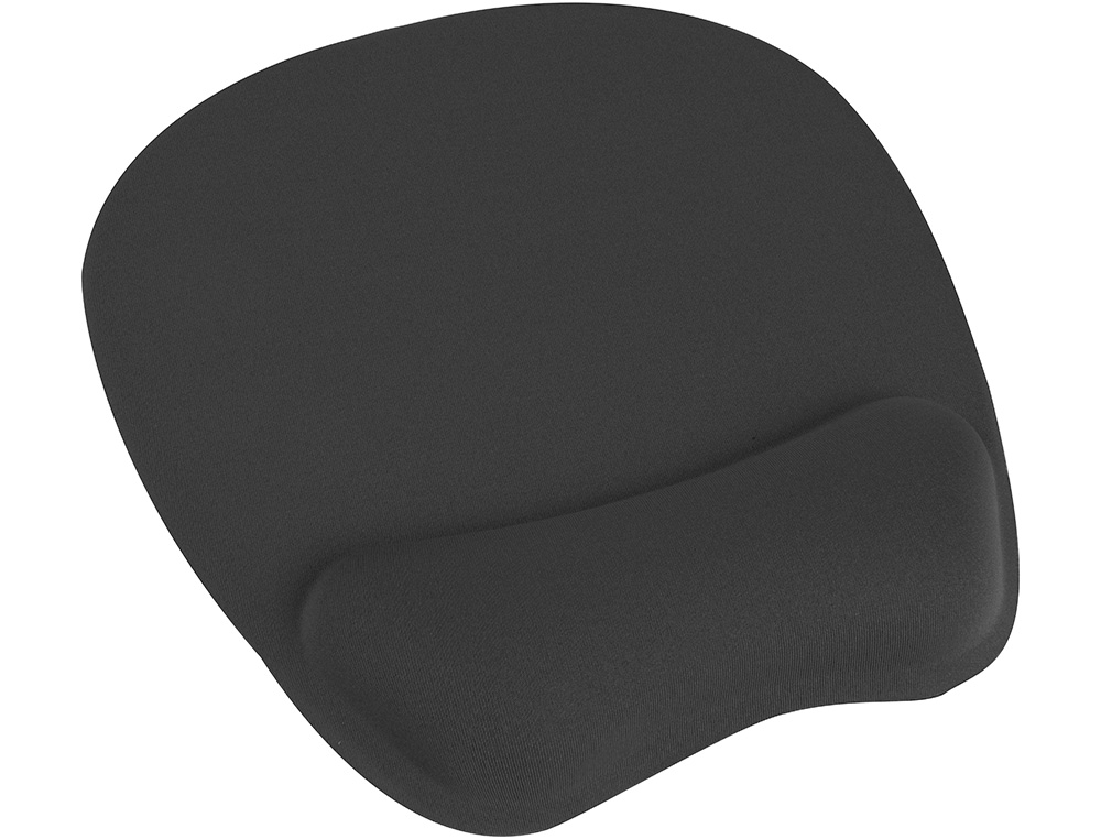 TAPIS SOURIS Q-CONNECT REPOSE-POIGNET ERGONOMIQUE    MOUSSE GRAND CONFORT FACILEMENT NETTOYABLE COLORIS NOIR