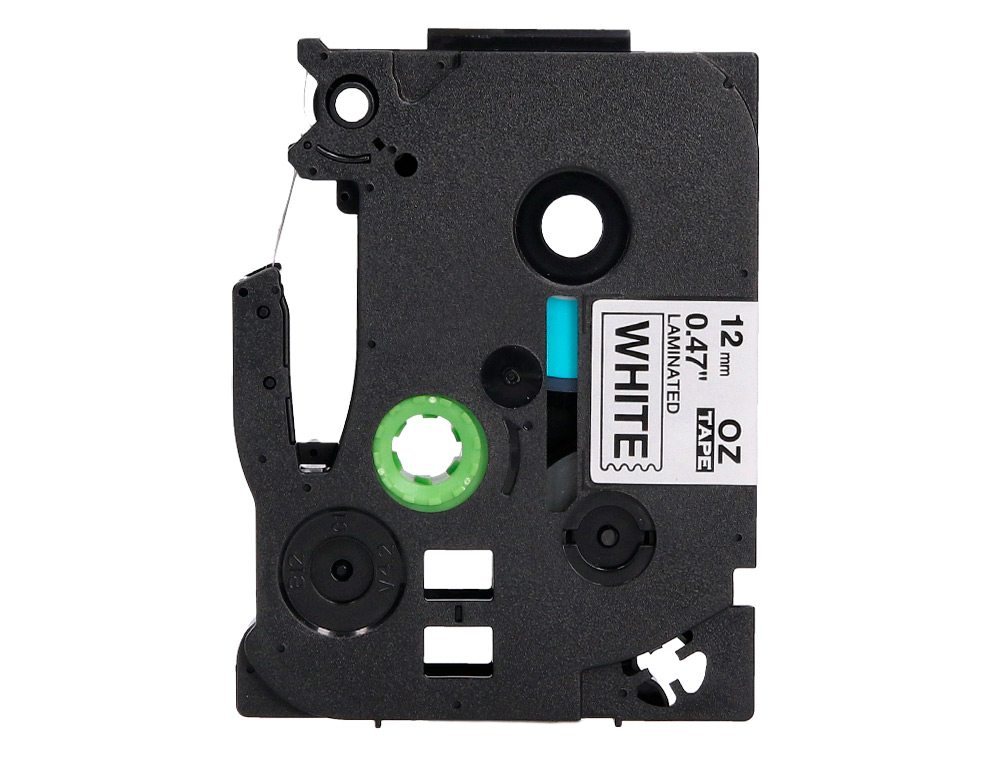 RUBAN TITREUSE Q-CONNECT TZE-231 BLANC-NOIR 12 MM X 8  MT OZE-231