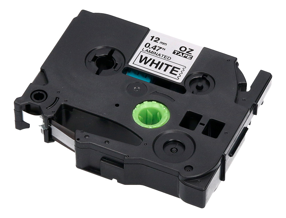 RUBAN TITREUSE Q-CONNECT TZE-231 BLANC-NOIR 12 MM X 8  MT OZE-231