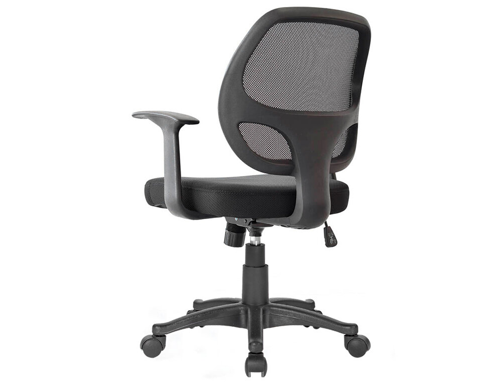 CHAISE BUREAU Q-CONNECT ROTATIVE BASE NYLON MAILLE    MAXIMUM SUPPORTE 120KG        870+120X550X590MM COLORIS NOIR