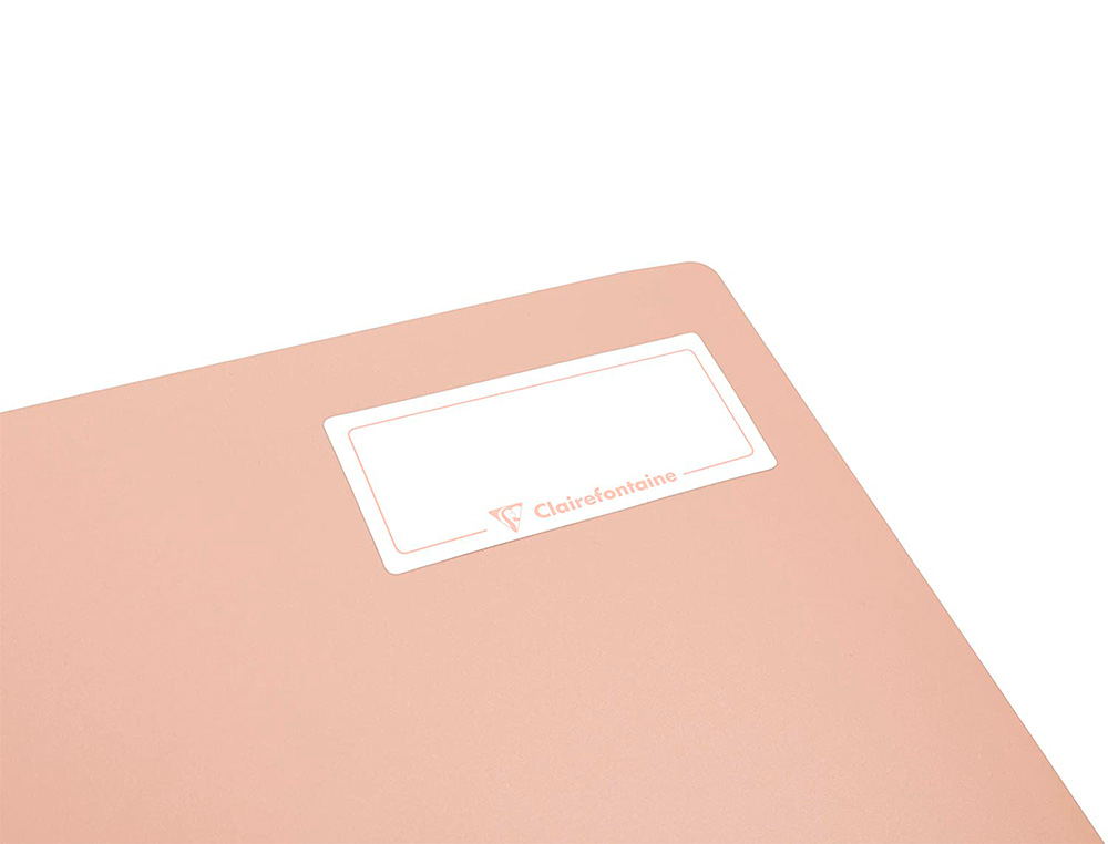 CAHIER PIQUE CLAIREFONTAINE KOVERBOOK BLUSH POLYPROPYLENE 17X22CM 96 PAGES SEYES COLORIS PASTEL ASSORTIS