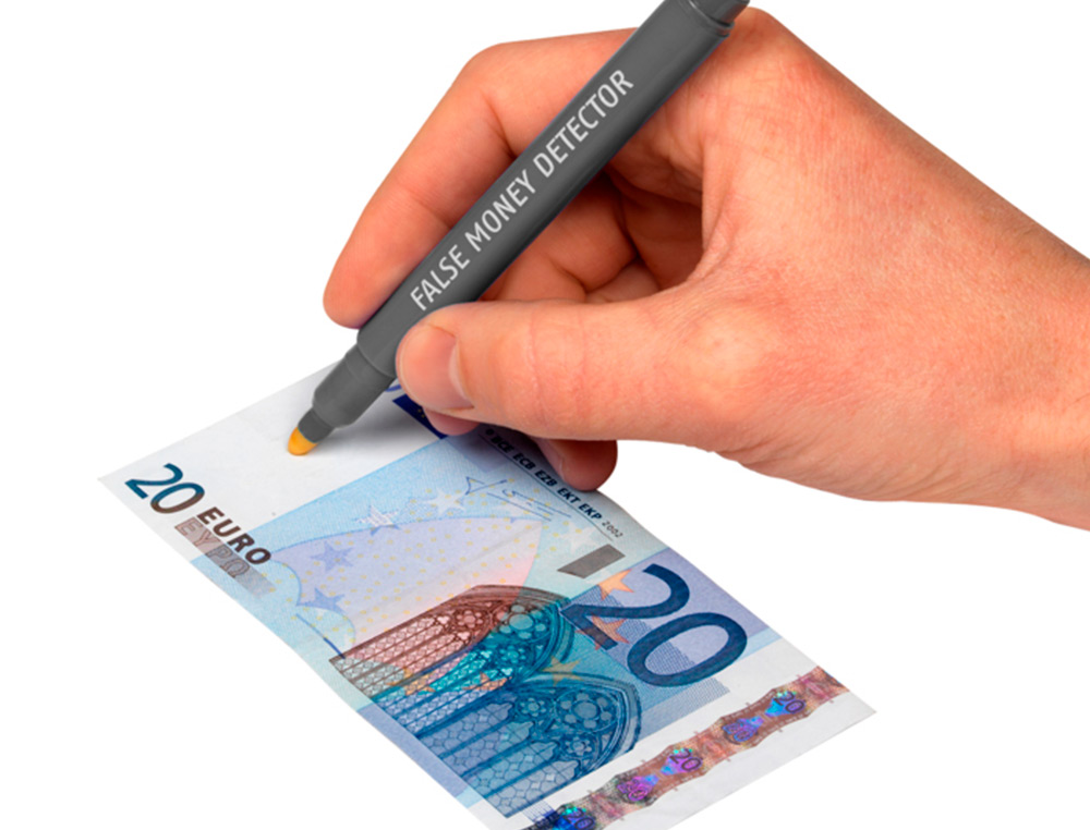 STYLO DETECTEUR FAUX BILLETS SAFESCAN-30 PRESENTOIR DE 10 PIECES