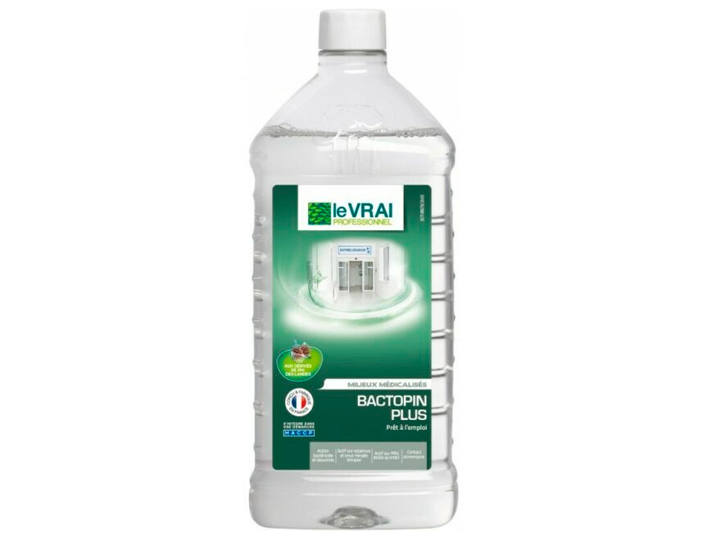 DETERGENT DESINFECTANT LE VRAI PROFESSIONNEL SOLS       SURFACES COLLECTIVITES        MILIEUX MEDICALISES SPORTIFS