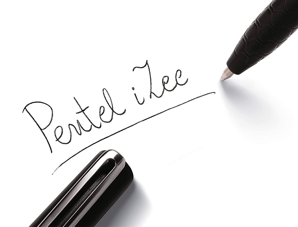 RECHARGE POUR STYLO-BILLE RETRACTABLE PENTEL BX470 IZEE POINTE LARGE 1MM ENCRE VERTE SACHET 2 UNITES