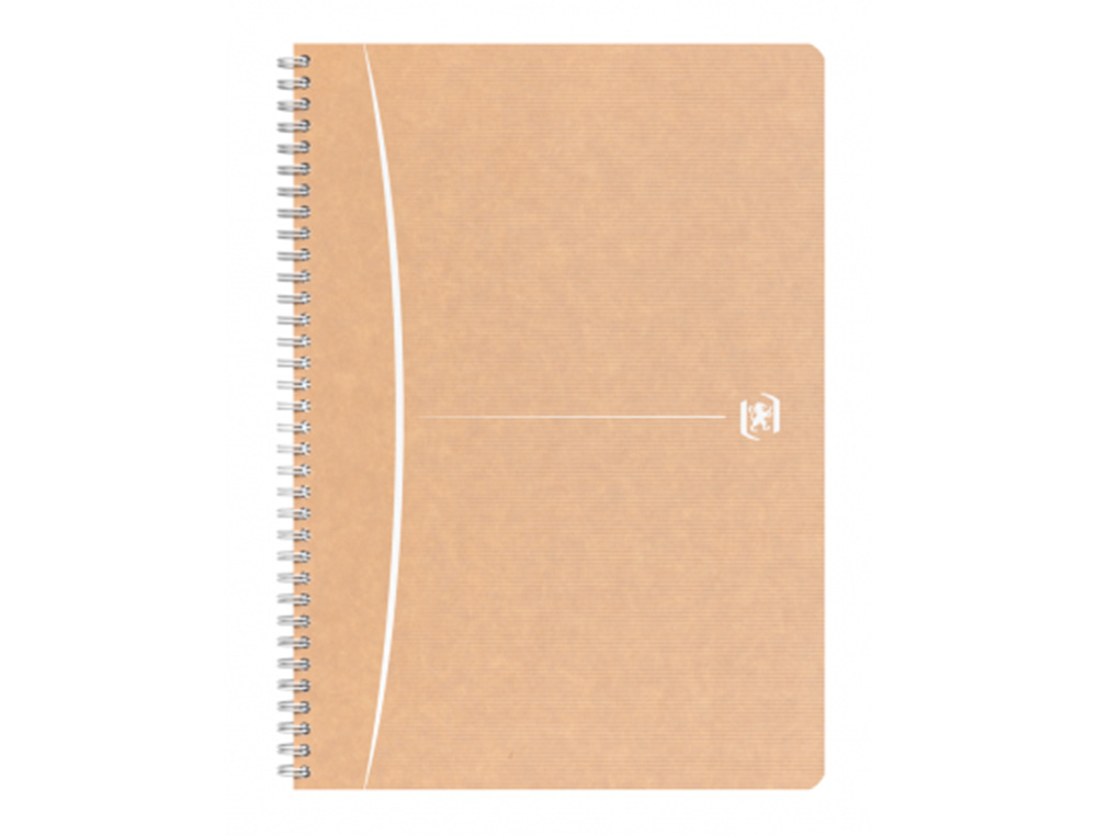 CAHIER OXFORD TOUAREG RECYCLE COUVERTURE SOUPLE RELIURE INTEGRALE A4 210X297MM 180P 90G LIGNE 7MM MARGE COL. SABLE