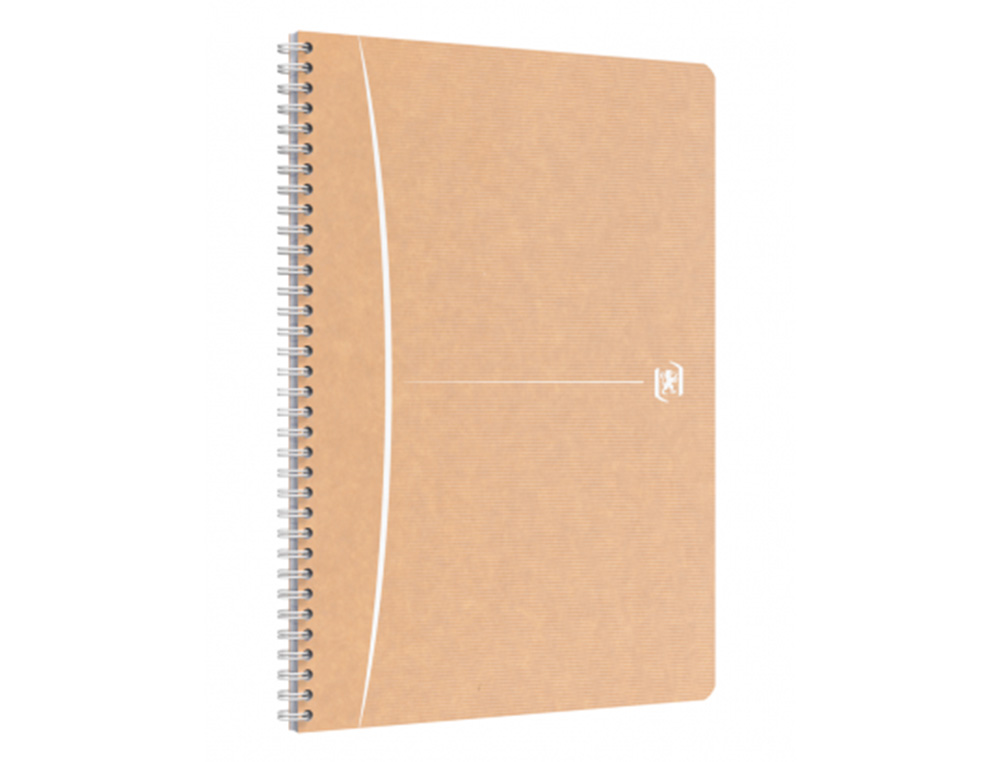 CAHIER OXFORD TOUAREG RECYCLE COUVERTURE SOUPLE RELIURE INTEGRALE A4 210X297MM 180P 90G LIGNE 7MM MARGE COL. SABLE