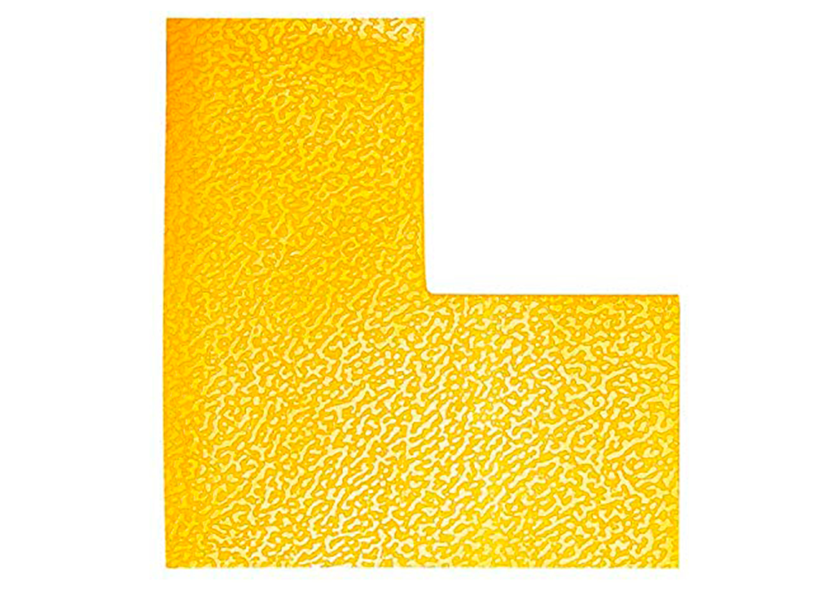 MARQUAGE AU SOL DURABLE IDENTIFICATION ZONES DE DANGER PASSAGE STOCKAGE FORME L 100X0,7X150MM INTERIEUR LOT