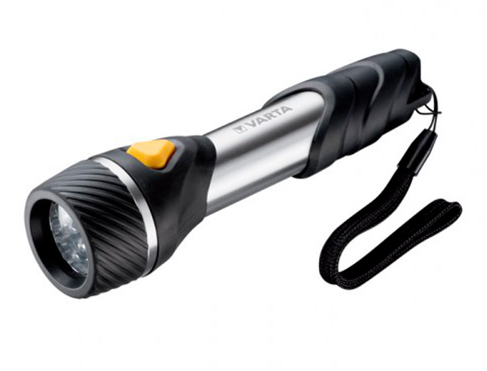LAMPE DE POCHE VARTA DAY LIGHT MULTI LED F20 BOITIER ALUMINIUM CAOUTCHOUC PLASTIQUE ABS 40 LUMEN 3