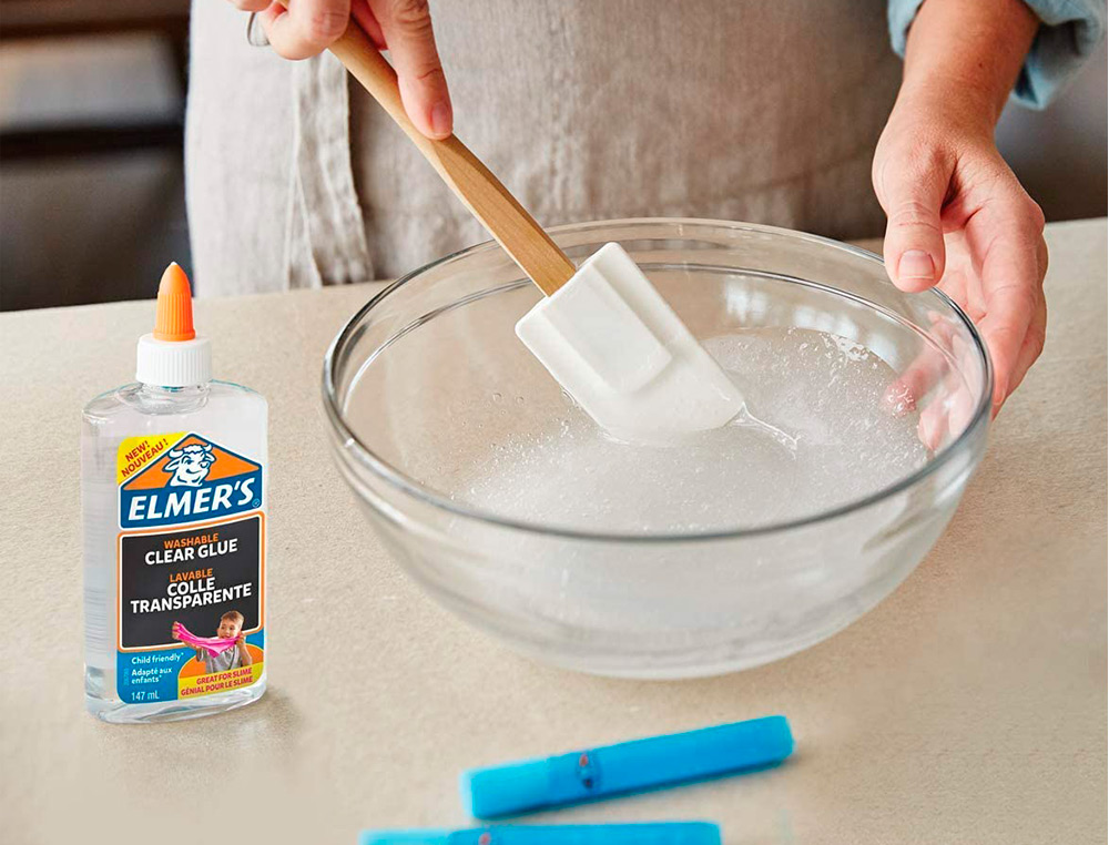 KIT STARTER POUR SLIME ELMER'S MINI 4 PIECES 1 FLACON DE COLLE 147ML 1 LIQUIDE MAGIQUE 68ML 2 COLLES