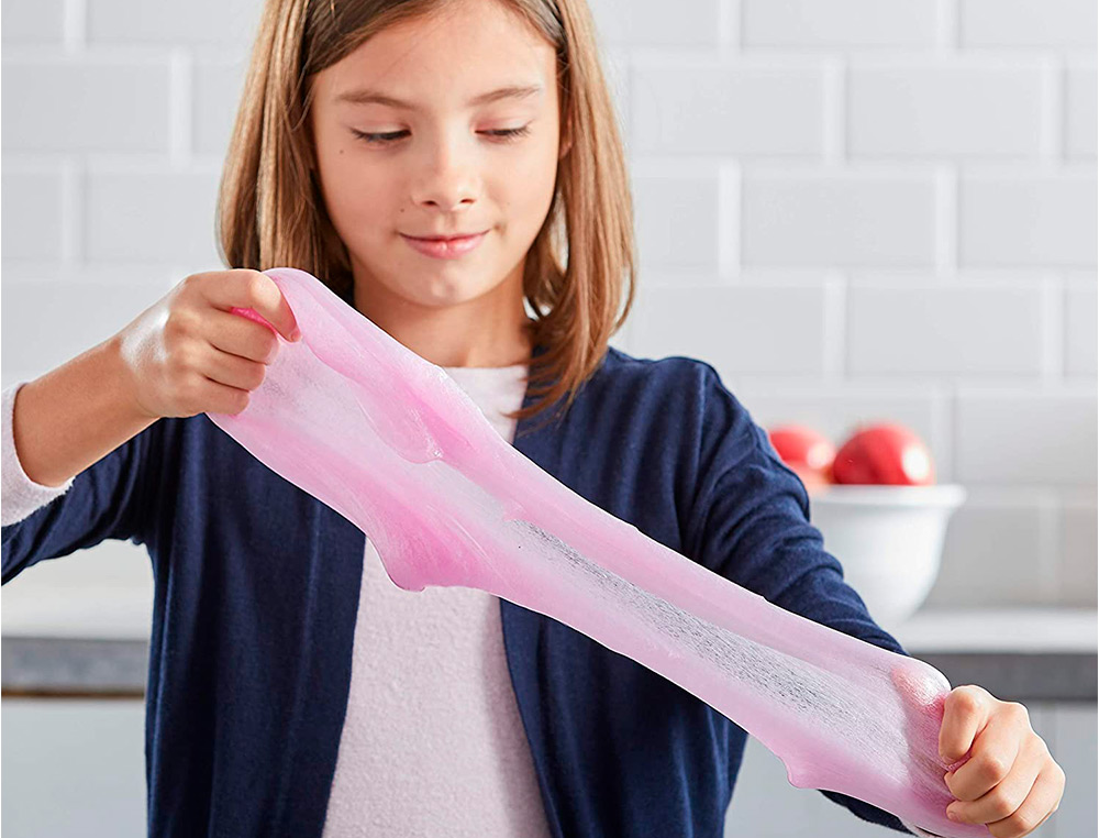 COLLE TRANSPARENTE ELMERS FABRICATION SLIME BRICOLAGE   LAVABLE NE COULE PAS COULEUR  ROSE FLACON 147ML