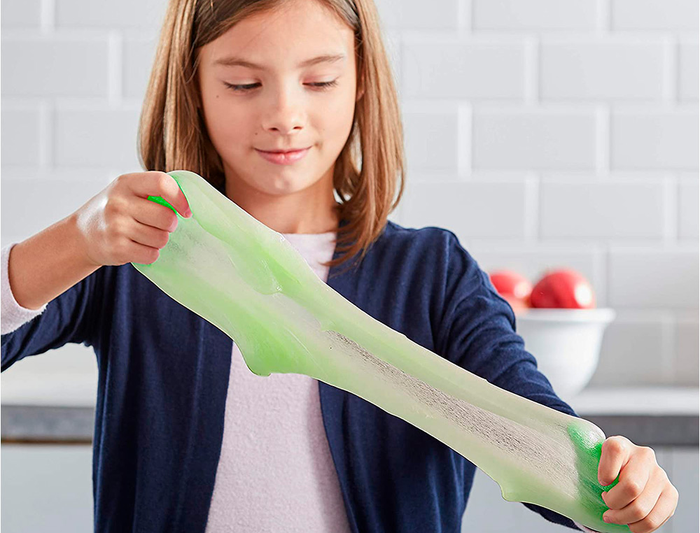 COLLE TRANSPARENTE ELMERS FABRICATION SLIME BRICOLAGE   LAVABLE NE COULE PAS COULEUR  VERTE FLACON 147ML