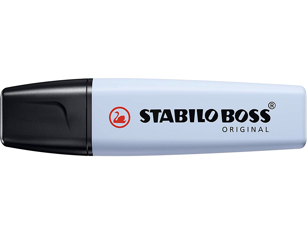 SURLIGNEUR STABILO BOSS ORIGINAL PASTEL ENCRE BASE    EAU POINTE BISEAUTEE LARGEUR  TRACE 2/5MM COLORIS NUAGE DE