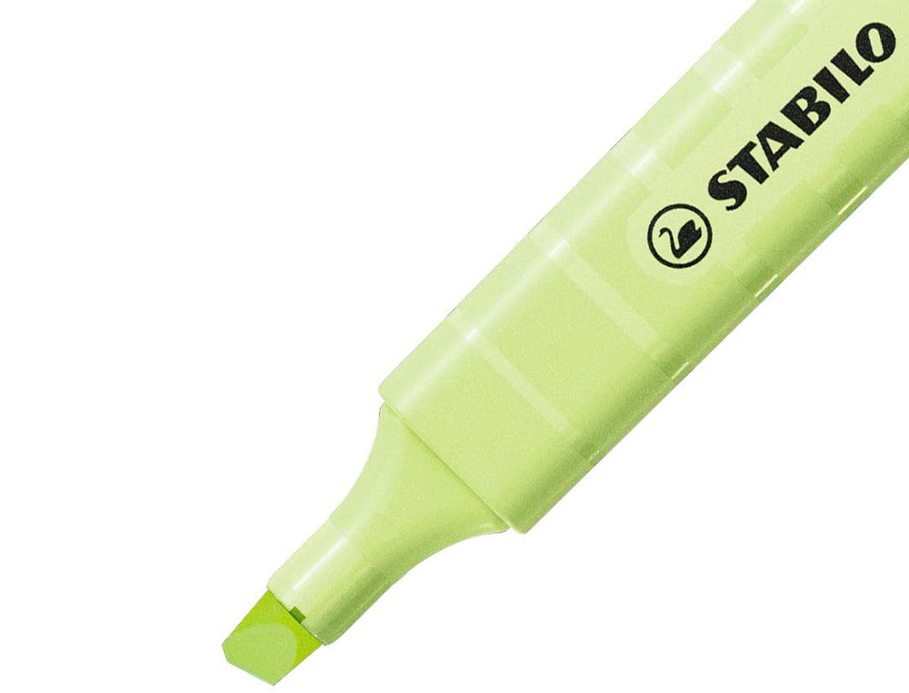 SURLIGNEUR STABILO SWING COOL PASTEL EDITION FORMAT STYLO POINTE BISEAUTEE TRACE 1/4MM CLIP COLORIS ZESTE DE CITRON
