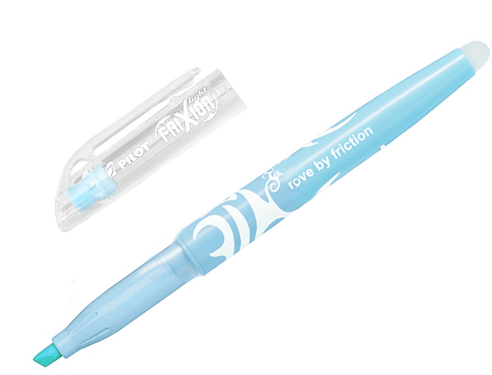 SURLIGNEUR PILOT FRIXION LIGHT NATURAL EFFACABLE POINTE MOYENNE BISEAUTEE COLORIS BLEU CIEL