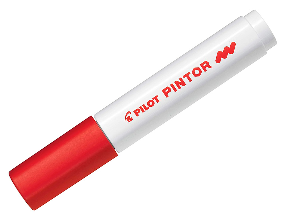 MARQUEUR PEINTURE PILOT PINTOR ENCRE COUVRANTE TOUS   SUPPORTS POINTE MOYENNE       COLORIS ROUGE NEON