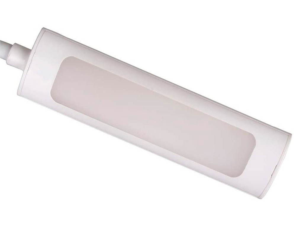 LAMPE DE BUREAU UNILUX LED NELLY SANS FIL BATTERIE CABLE USB 400 LUMEN CLASSE ENERGETIQUE A COLORIS BLANC