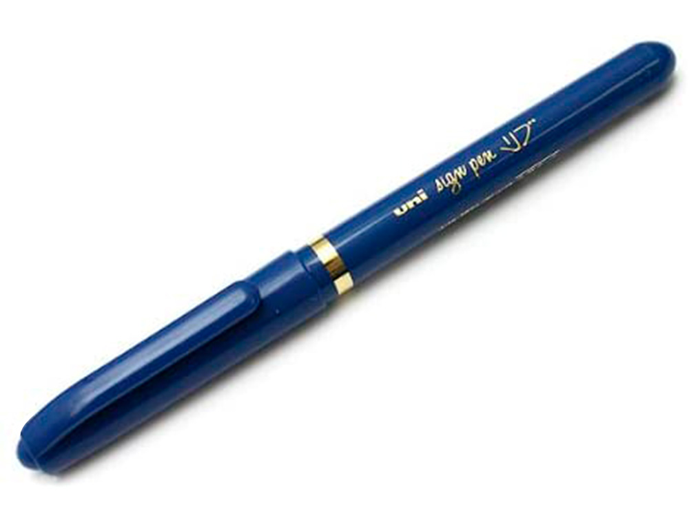 FEUTRE UNIBALL SIGN PEN ENCRE SUPER INK COUVRANTE POINTE    FEUTRE NYLON OGIVE LARGEUR    TRACE 1MM COLORIS BLEU
