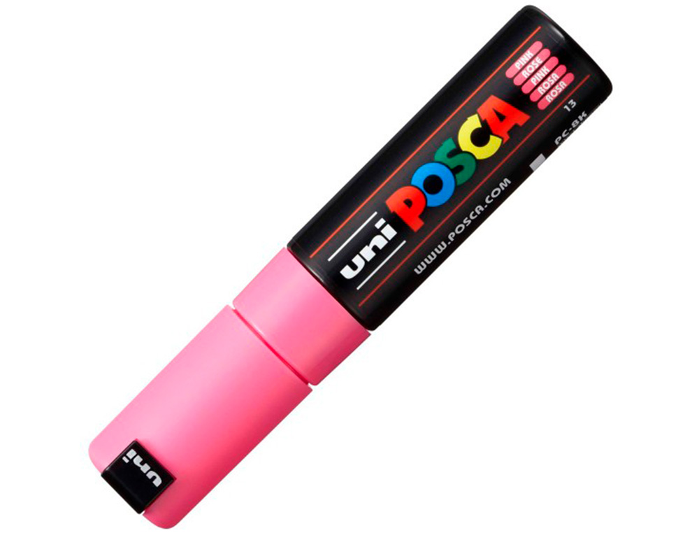 MARQUEUR PEINTURE POSCA PC7M POINTE LARGE CONIQUE ENCRE INODORE COUVRANTE MISCIBLE TOUS SUPPORTS COLORIS ROSE