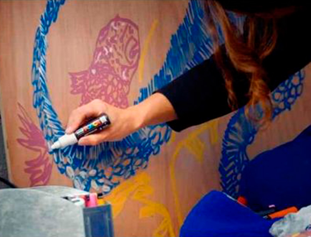 MARQUEUR PEINTURE POSCA PC7M POINTE LARGE CONIQUE ENCRE INODORE COUVRANTE MISCIBLE TOUS SUPPORTS COLORIS VIOLET