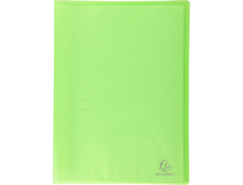 PROTEGE-DOCUMENTS EXACOMPTA CHROMALINE A4 POLYPROPYLENE SEMI RIGIDE COUVERTURE SOUPLE 20 POCHETTES 40 VUES ASSORTIS