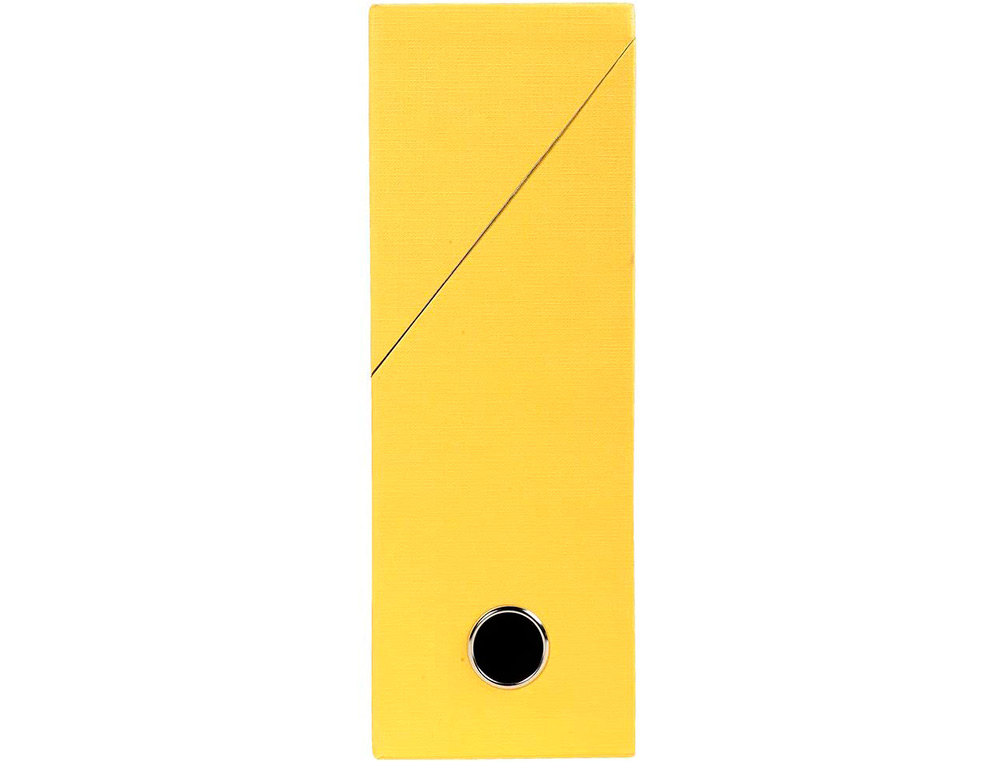 BOITE TRANSFERT EXACOMPTA IDERAMA CARTON RECOUVERT PAPIER TOILE 15/10E A4 25X33CM DOS 90MM OEILLET JAUNE
