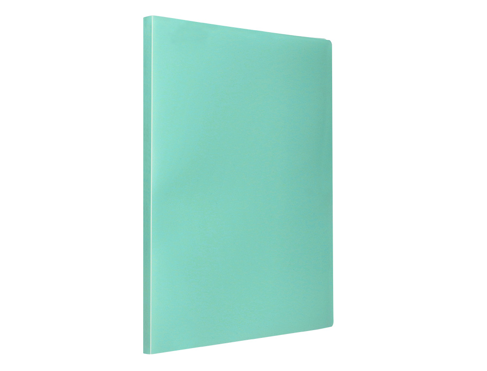 PROTEGE-DOCUMENTS LIDERPAPEL POLYPROPYLENE COUVERTURE FLEXIBLE 60 POCHETTES FIXES A4 220X297MM VERT POMME