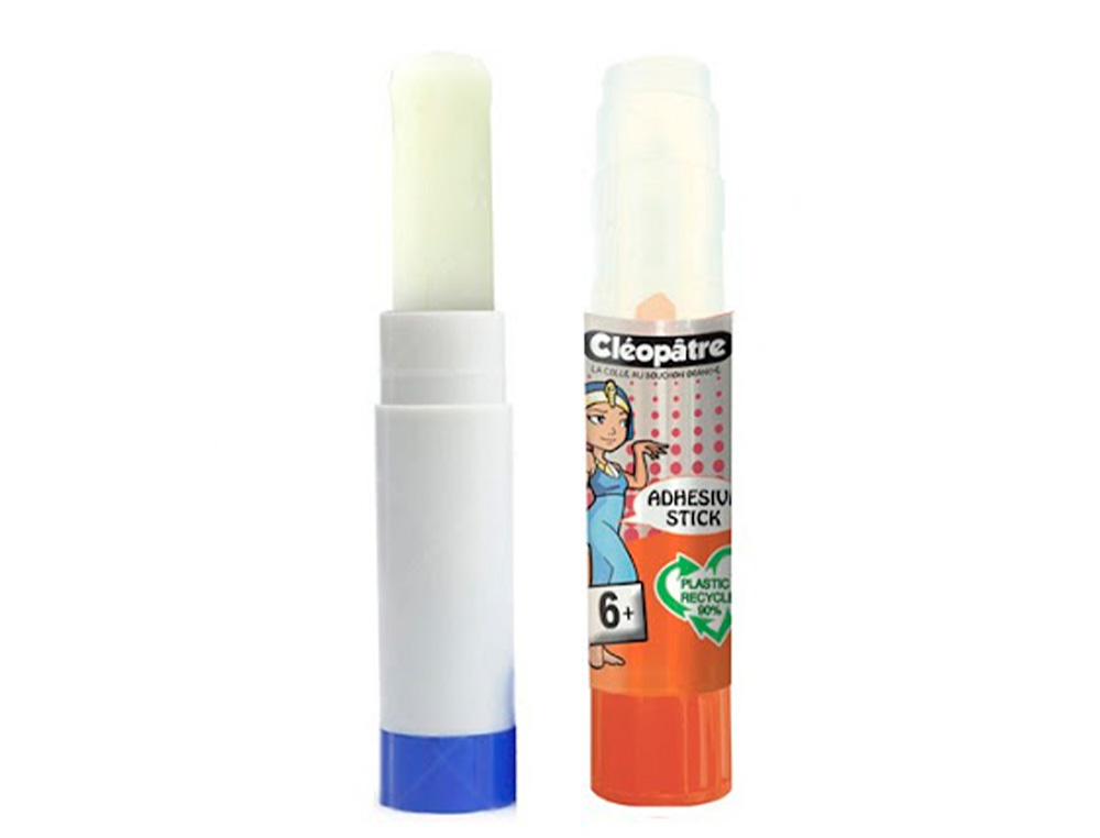 STICK DE COLLE CLEOPATRE INVISIBLE FORTE USAGE INTENSIF SANS SOLVANT CARTON PAPIER PHOTOS DES 6 ANS 21GR
