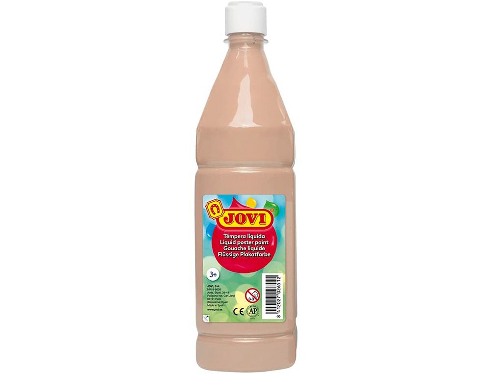 GOUACHE LIQUIDE JOVI BASIC TOUT SUPPORT PAPIER CARTON BOIS TISSU PATE A MODELER 1L COLORIS CHAIR