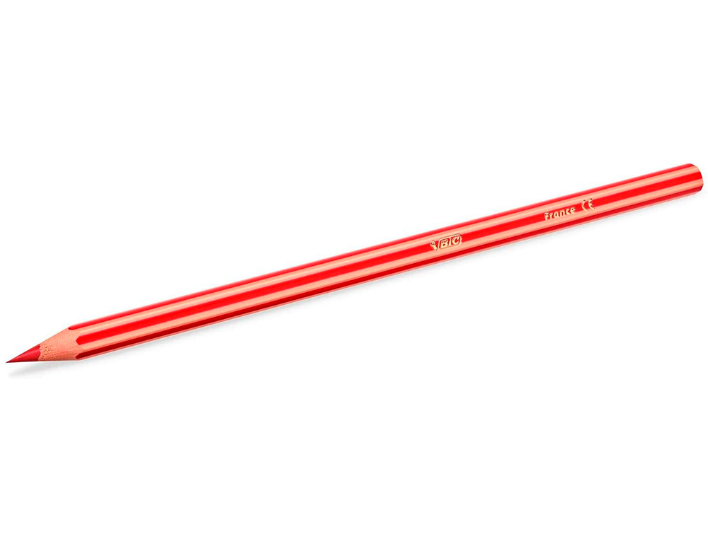 CRAYON DE COULEUR BIC BOIS FSC MINE HAUTE RESISTANCE AUX CHOCS COULEURS MISCIBLES ETUI 12 UNITES