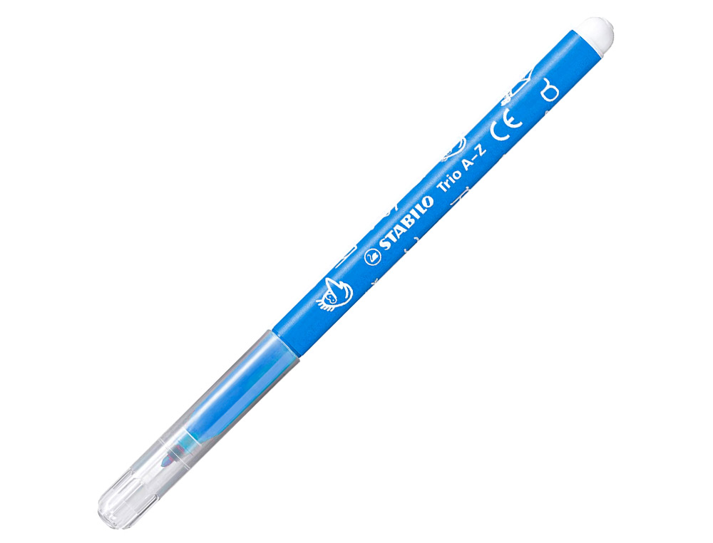 RECHARGE SCHOOLPACK FEUTRE DE COLORIAGE STABILO TRIO A-Z ENCRE LAVABLE POINTE MOYENNE 12 UNIT BL CIEL BE15/278-37811
