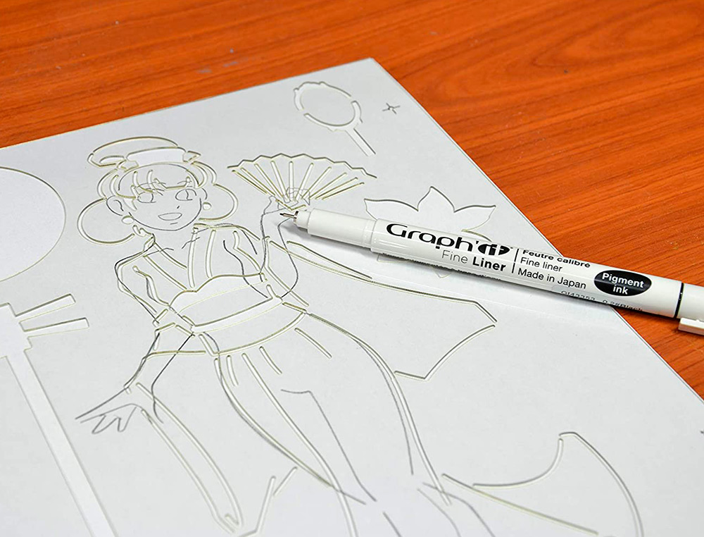 TRACE-MANGA GO MANGA 2 POCHOIRS SILHOUETTE A TRACER TENUE VESTIMENTAIRE ET ACCESSOIRES MODELE PRINCESSE
