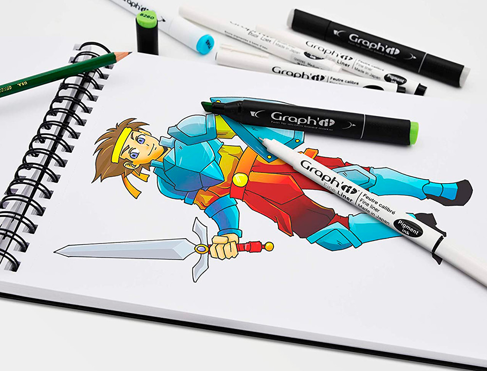 TRACE-MANGA GO MANGA 2 POCHOIRS SILHOUETTE A TRACER TENUE VESTIMENTAIRE ET ACCESSOIRES MODELE GARCON