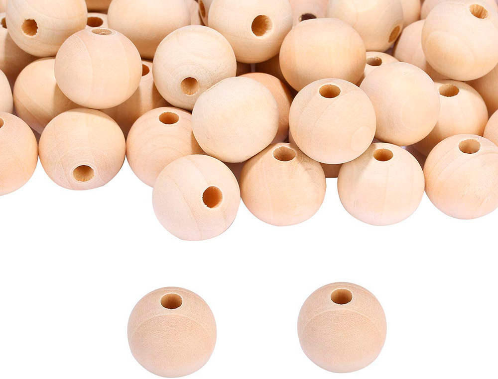 PERLES EN BOIS GRAINE CREATIVE DIAMETRE 25MM SACHET 10 PIECES