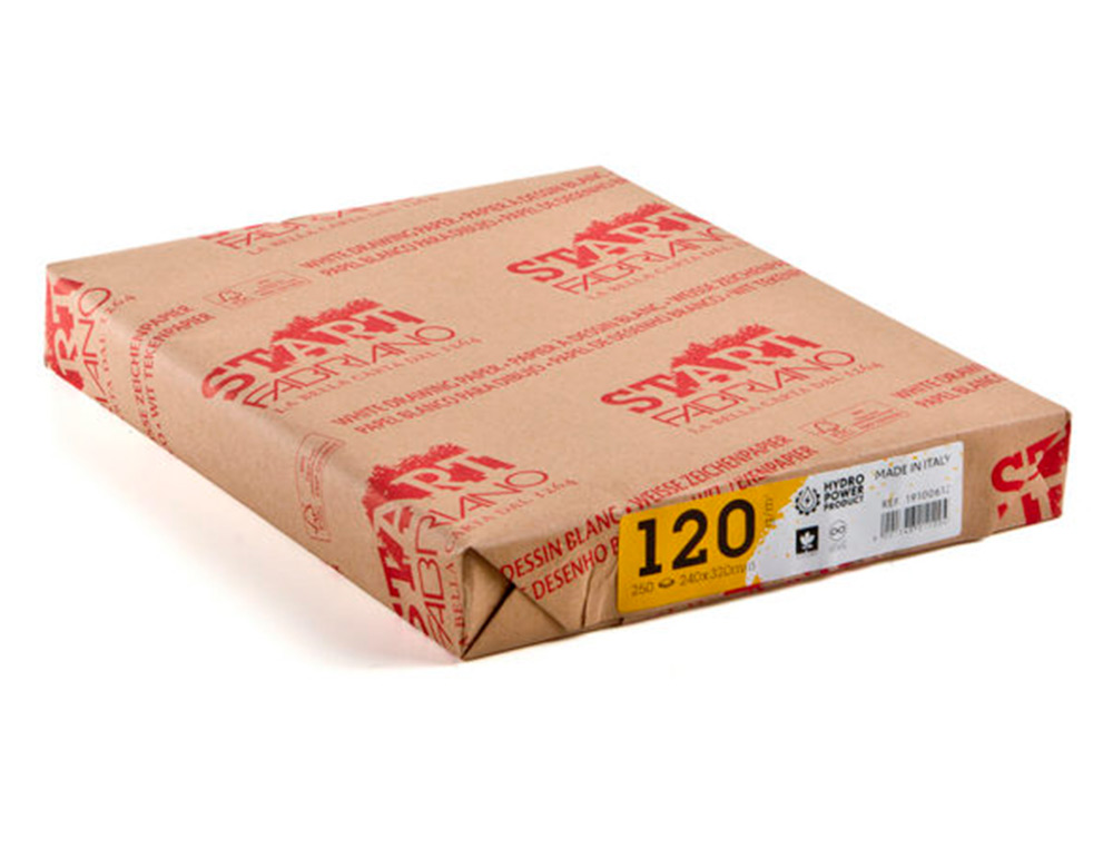 PAPIER DESSIN FABRIANO ST'ART 120G/M2 FORMAT A4 21X29,7CM 250 FEUILLES