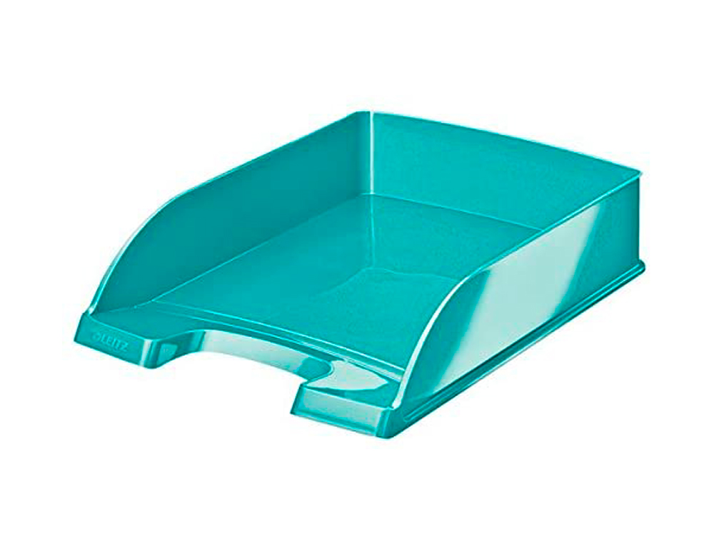 CORBEILLE  COURRIER LEITZ WOW POLYSTYRNE 255X70X357MM SUPERPOSABLE VERTICALE/ESCALIER COLORIS MENTHE MTALLIS