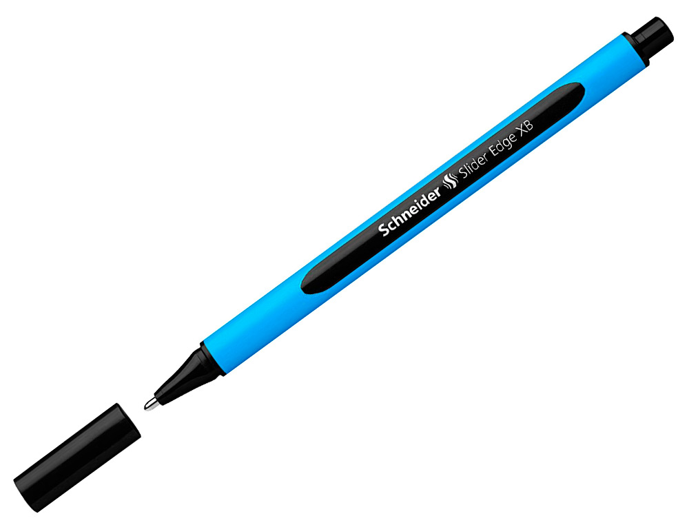 STYLO-BILLE SCHNEIDER SLIDER EDGE POINTE MOYENNE COLORIS NOIR