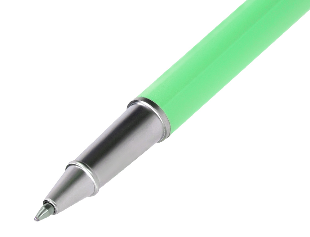 PARURE STYLO-BILLE ET ROLLER BELIUS ENDLESS SUMMER ALUMINIUM ATRIBUTS ARGENT ENCRE BLEUE COLORIS VERT COFFRET CADEAU