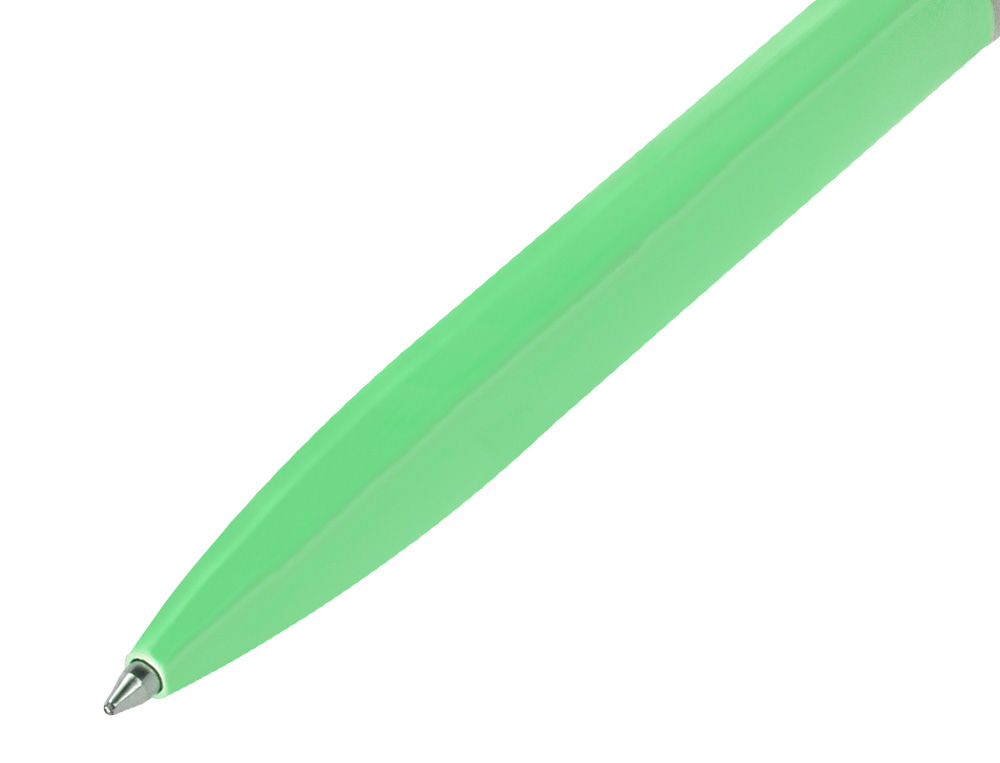 PARURE STYLO-BILLE ET ROLLER BELIUS ENDLESS SUMMER ALUMINIUM ATRIBUTS ARGENT ENCRE BLEUE COLORIS VERT COFFRET CADEAU