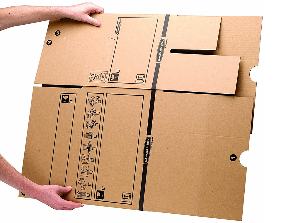 CAISSE TRANSPORT FELLOWES CARGO 300X370X400MM PACK DE 10