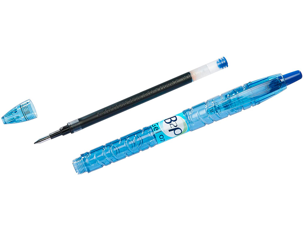 RECHARGE PILOT STYLO-BILLE SUPERGRIP REXGRIP 4 COULEURS  RFJS GPM BILLE B2P POINTE     0.7 BLEU