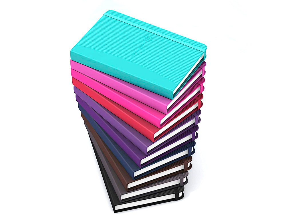 CARNET OXFORD OFFICE SIGNATURE BROCHURE DIMENSION  90X140MM 160 PAGES 90G Q5     ASSORTI 10 COULEURS