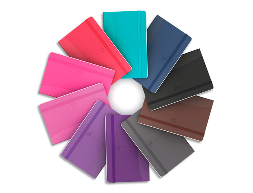 CARNET OXFORD OFFICE SIGNATURE BROCHURE DIMENSION A5 160 PAGES 90G Q5 ASSORTI 10 COULEURS
