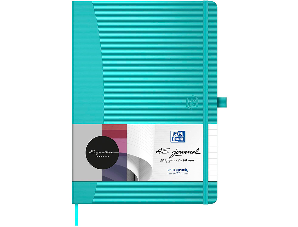 CARNET OXFORD OFFICE SIGNATURE BROCHURE DIMENSION A5 160 PAGES 90G Q5 ASSORTI 10 COULEURS