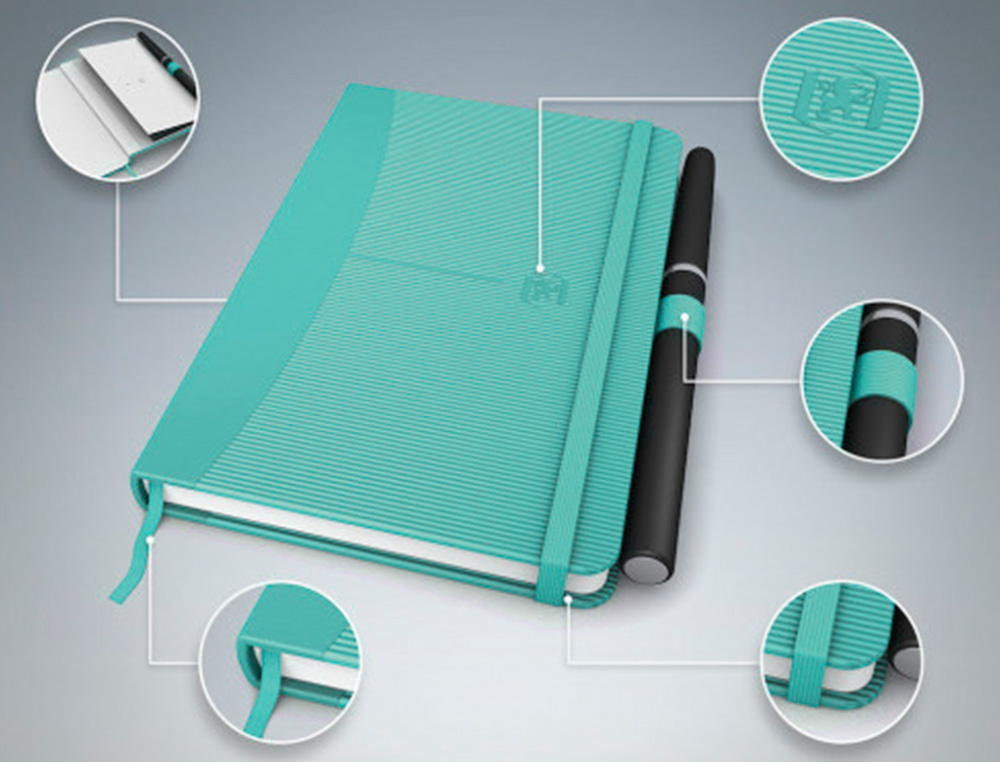 CARNET OXFORD OFFICE SIGNATURE BROCHURE DIMENSION A5 160 PAGES 90G Q5 ASSORTI 10 COULEURS